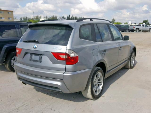 WBXPA93446WG92323 - 2006 BMW X3 3.0I GRAY photo 4