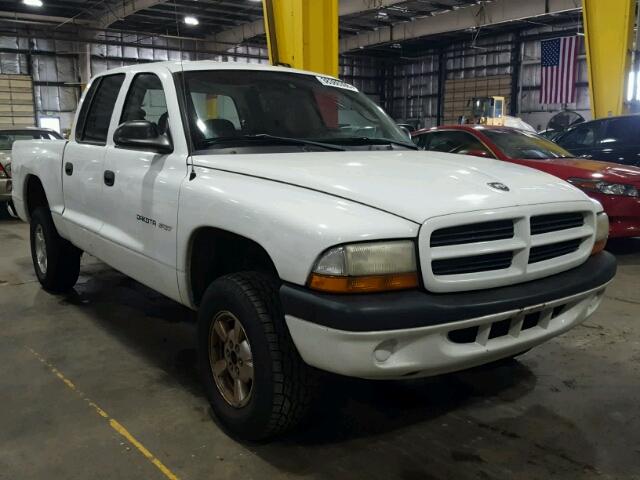 1B7HG38N92S616531 - 2002 DODGE DAKOTA QUA WHITE photo 1