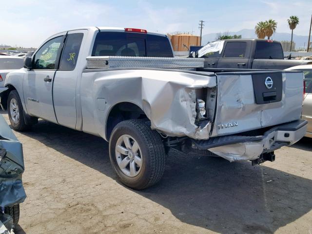 1N6AA0CH9BN322657 - 2011 NISSAN TITAN S SILVER photo 3