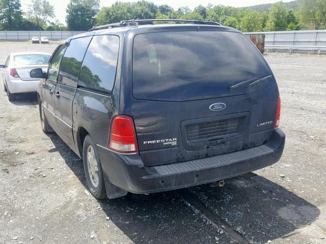 2FMDA58224BA32515 - 2004 FORD FREESTAR L BLACK photo 3