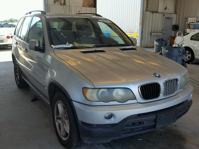 5UXFB33523LH42451 - 2003 BMW X5 4.4I SILVER photo 1