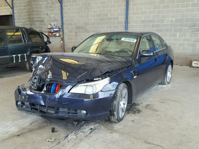 WBANE53597CY05304 - 2007 BMW 525 I BLUE photo 2