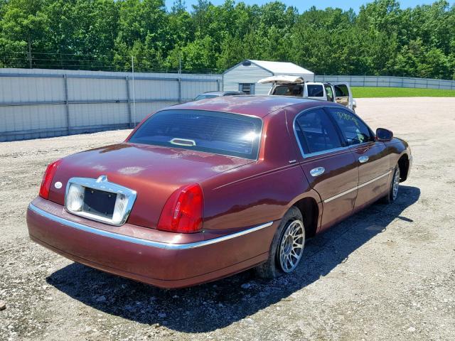 1LNHM81W41Y733711 - 2001 LINCOLN TOWN CAR E MAROON photo 4