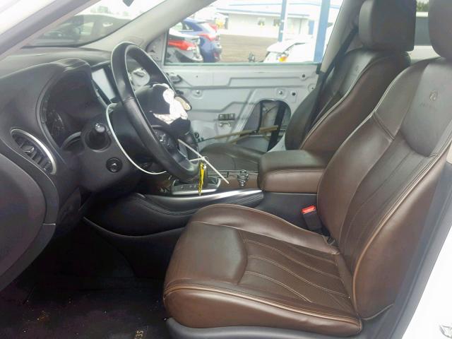 5N1AL0MN3DC345203 - 2013 INFINITI JX35 WHITE photo 5