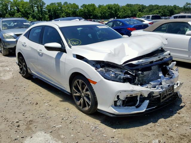 SHHFK7H4XJU239318 - 2018 HONDA CIVIC SPOR WHITE photo 1