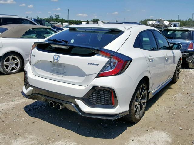 SHHFK7H4XJU239318 - 2018 HONDA CIVIC SPOR WHITE photo 4