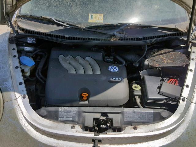 3VWCC21C9YM465942 - 2000 VOLKSWAGEN NEW BEETLE ვერცხლისფერი ფოტო 7