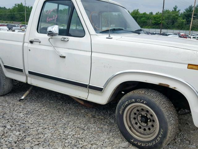 1FTCF10E6BUA50670 - 1981 FORD F100 WHITE photo 10