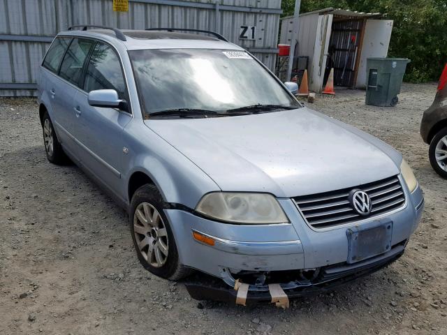 WVWVD63B42E383179 - 2002 VOLKSWAGEN PASSAT GLS BLUE photo 1