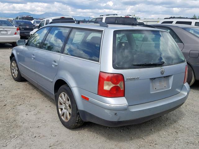 WVWVD63B42E383179 - 2002 VOLKSWAGEN PASSAT GLS BLUE photo 3