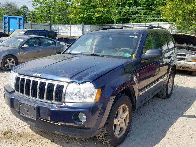 1J4HR58N95C546656 - 2005 JEEP GRAND CHER BLUE photo 2