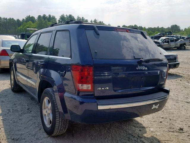 1J4HR58N95C546656 - 2005 JEEP GRAND CHER BLUE photo 3