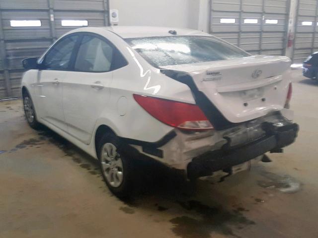 KMHCT4AE4GU979039 - 2016 HYUNDAI ACCENT SE WHITE photo 3