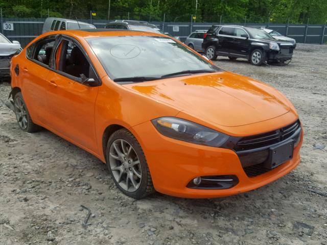 1C3CDFBB3ED854584 - 2014 DODGE DART SXT ORANGE photo 1