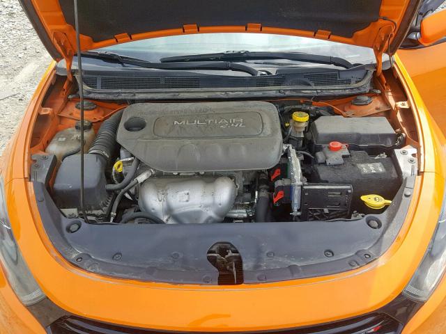 1C3CDFBB3ED854584 - 2014 DODGE DART SXT ORANGE photo 7