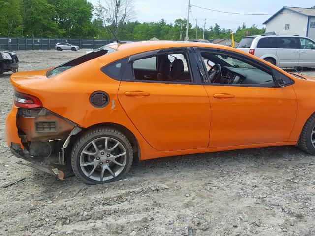 1C3CDFBB3ED854584 - 2014 DODGE DART SXT ORANGE photo 9