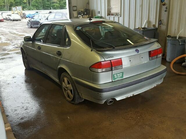 YS3DF58K922016040 - 2002 SAAB 9-3 SE GREEN photo 3