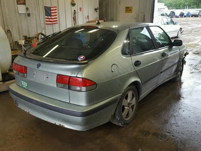 YS3DF58K922016040 - 2002 SAAB 9-3 SE GREEN photo 4