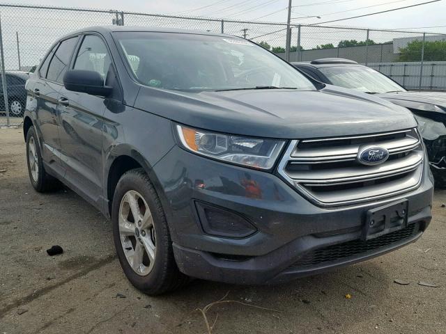 2FMTK3G99FBB52648 - 2015 FORD EDGE SE GREEN photo 1