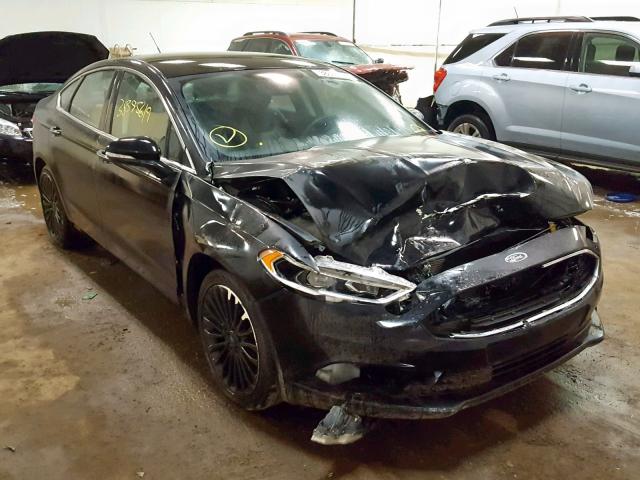 3FA6P0K99JR176005 - 2018 FORD FUSION TIT BLACK photo 1