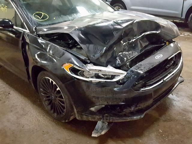 3FA6P0K99JR176005 - 2018 FORD FUSION TIT BLACK photo 9