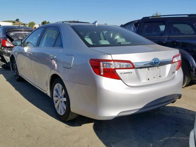 4T1BD1FKXCU052496 - 2012 TOYOTA CAMRY HYBR BEIGE photo 3