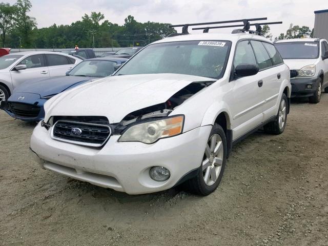 4S4BP61C677310585 - 2007 SUBARU LEGACY OUT WHITE photo 2