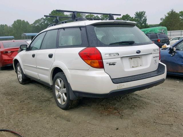 4S4BP61C677310585 - 2007 SUBARU LEGACY OUT WHITE photo 3