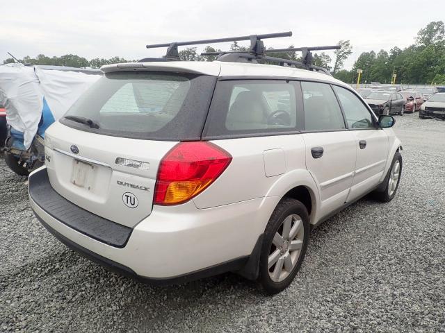 4S4BP61C677310585 - 2007 SUBARU LEGACY OUT WHITE photo 4