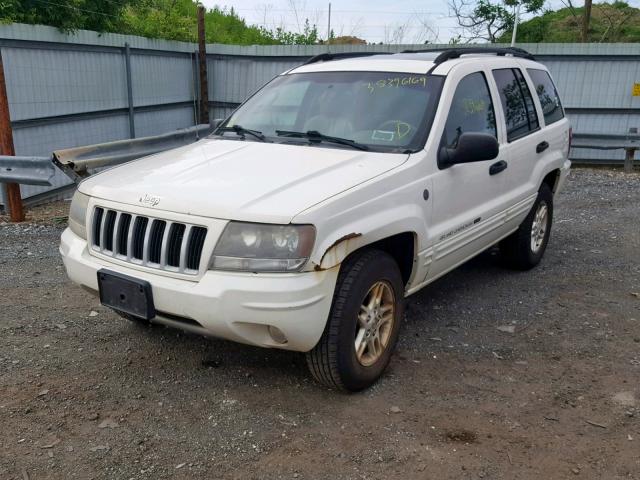 1J4GW48SX4C273794 - 2004 JEEP GRAND CHER WHITE photo 2