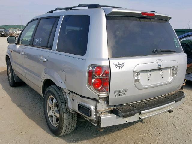 5FNYF28308B007510 - 2008 HONDA PILOT SE GRAY photo 3