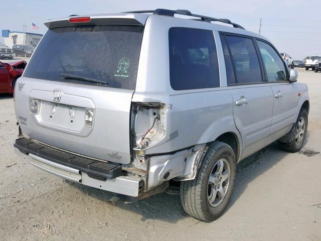 5FNYF28308B007510 - 2008 HONDA PILOT SE GRAY photo 4