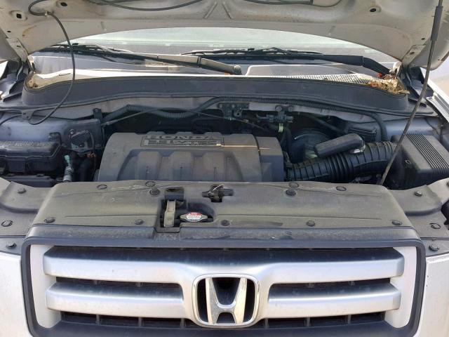 5FNYF28308B007510 - 2008 HONDA PILOT SE GRAY photo 7