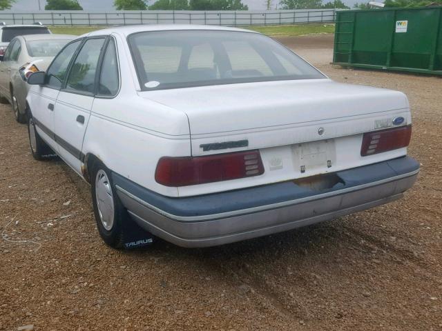 1FACP50U7MG229951 - 1991 FORD TAURUS L WHITE photo 3