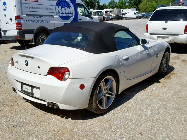 5UMBT93577LY53124 - 2007 BMW M ROADSTER WHITE photo 4