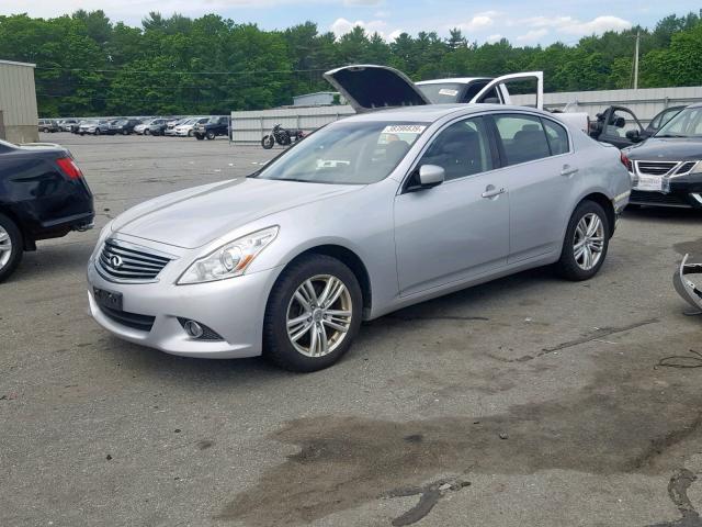 JN1DV6AR1CM730311 - 2012 INFINITI G25 SILVER photo 2