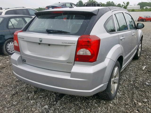 1B3CB4HA8AD543765 - 2010 DODGE CALIBER SX SILVER photo 4