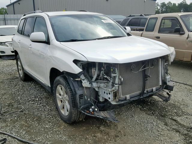 5TDBK3EH3CS117737 - 2012 TOYOTA HIGHLANDER WHITE photo 1