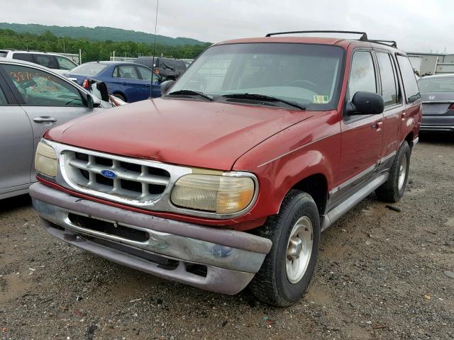 1FMDU34X2SZB27874 - 1995 FORD EXPLORER RED photo 2