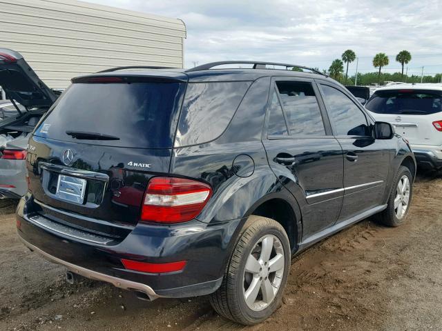 4JGBB86E89A452768 - 2009 MERCEDES-BENZ ML 350 BLACK photo 4