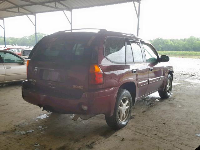 1GKDT13S852369524 - 2005 GMC ENVOY BURGUNDY photo 4