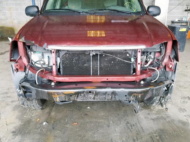 1GKDT13S852369524 - 2005 GMC ENVOY BURGUNDY photo 9