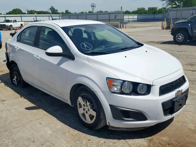 1G1JA5SH2D4250946 - 2013 CHEVROLET SONIC LS WHITE photo 1