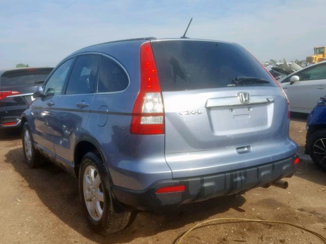 JHLRE48719C013002 - 2009 HONDA CR-V EXL BLUE photo 3