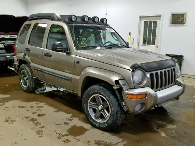 1J4GL38K54W144153 - 2004 JEEP LIBERTY RE TAN photo 1