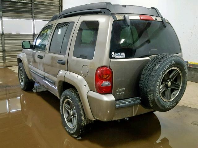 1J4GL38K54W144153 - 2004 JEEP LIBERTY RE TAN photo 3