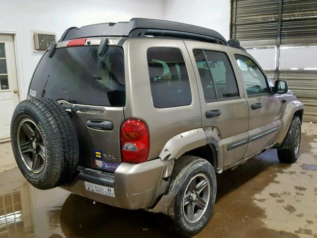 1J4GL38K54W144153 - 2004 JEEP LIBERTY RE TAN photo 4