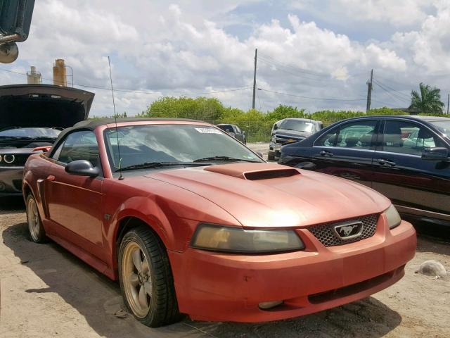 1FAFP45X81F133421 - 2001 FORD MUSTANG GT RED photo 1
