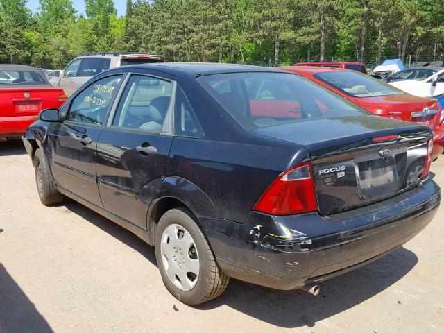 1FAFP34N67W185178 - 2007 FORD FOCUS ZX4 BLACK photo 3