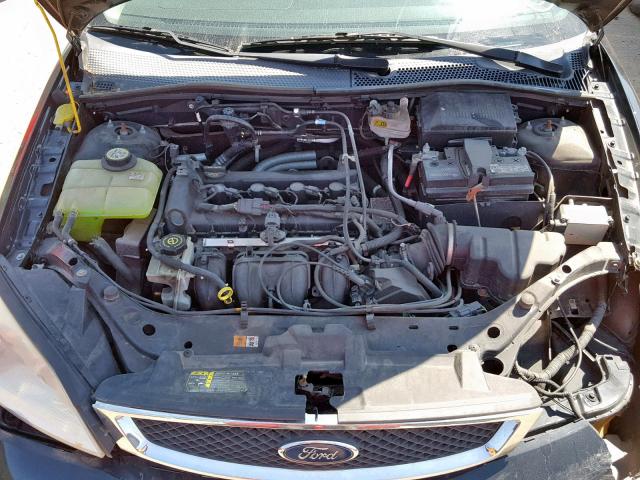 1FAFP34N67W185178 - 2007 FORD FOCUS ZX4 BLACK photo 7